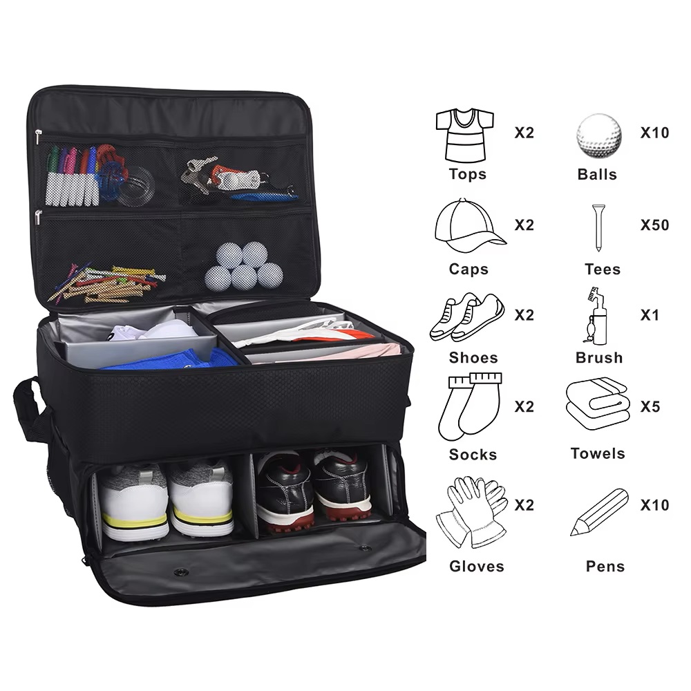 Travel Organizer Men - Organizador de Porta-Malas para Golfe, Compartimento