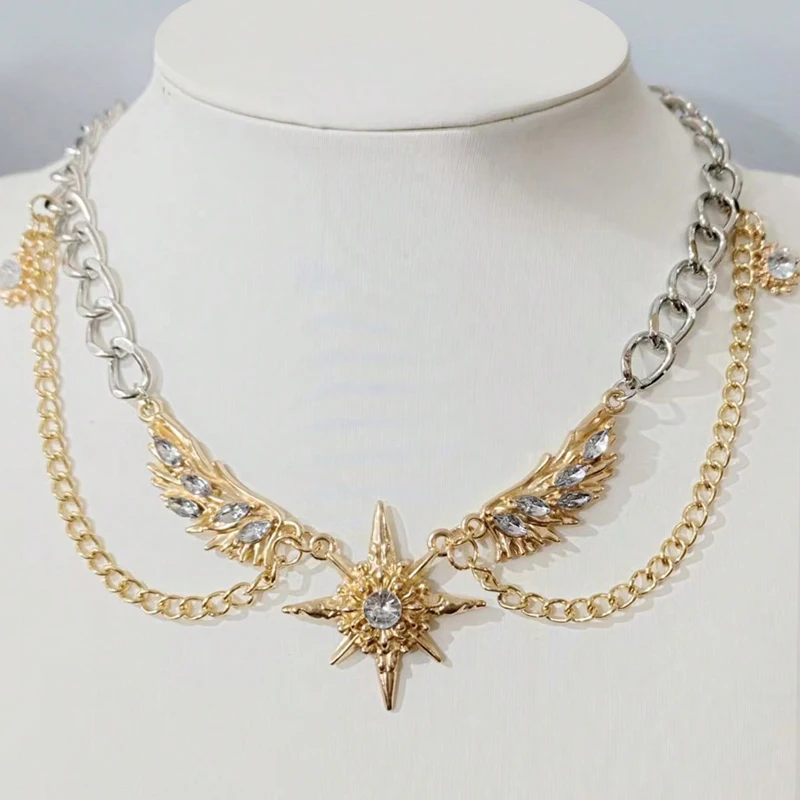 Colar Gótico Punk com Asas Dou - Men Accessories Neck Chain avaliação e preço